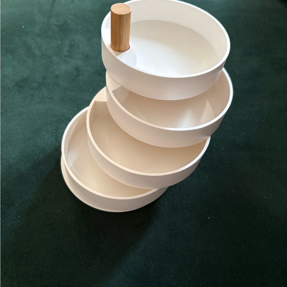 White Rotating Storage Organizer